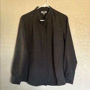 Edward’s collarless Black Men's Shirt